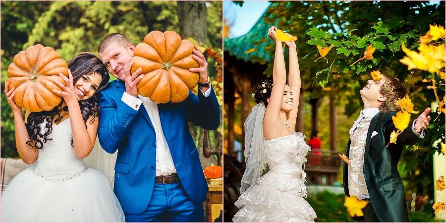 С тыквами выходят интересные фотографии