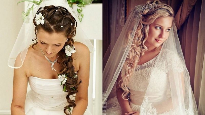 Заколотые локоны Греческие локоны