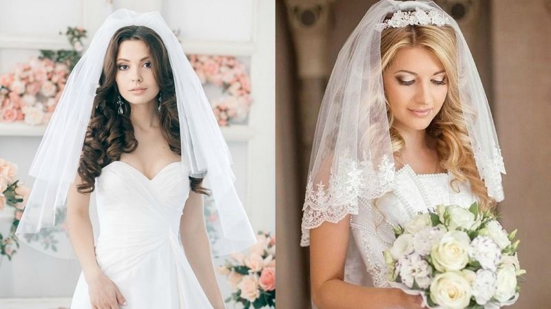 Локоны с фатой Сделайте кудри