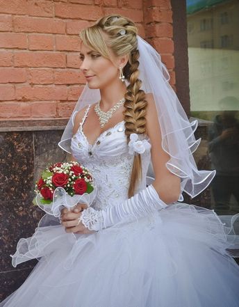 Свадебные прически с косичками