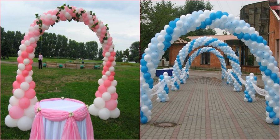 Аксессуар можно украсить шарами
